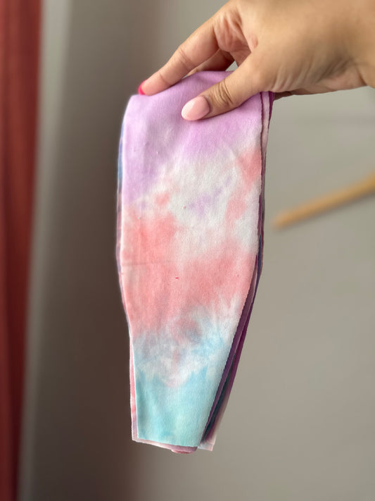 Peach/Purple/Blue Knotted Headband