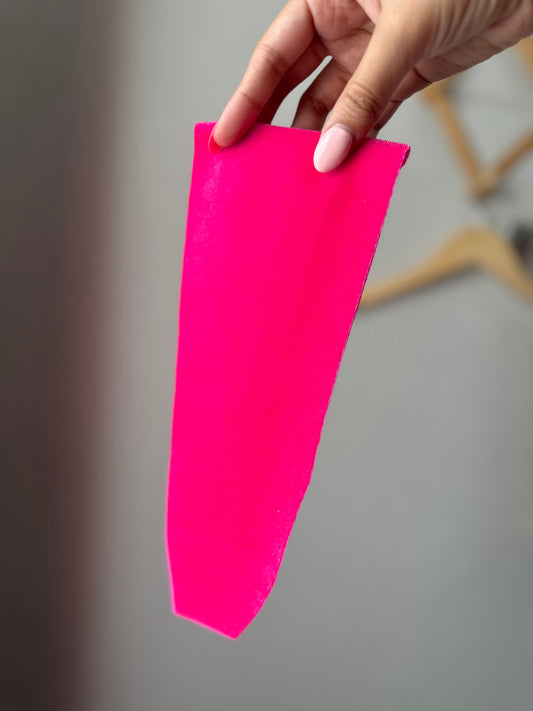 Hot Pink Velvet Knotted Headband