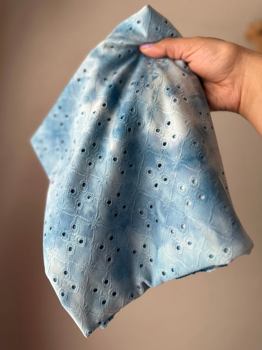 Blue Tie Dye Eyelet