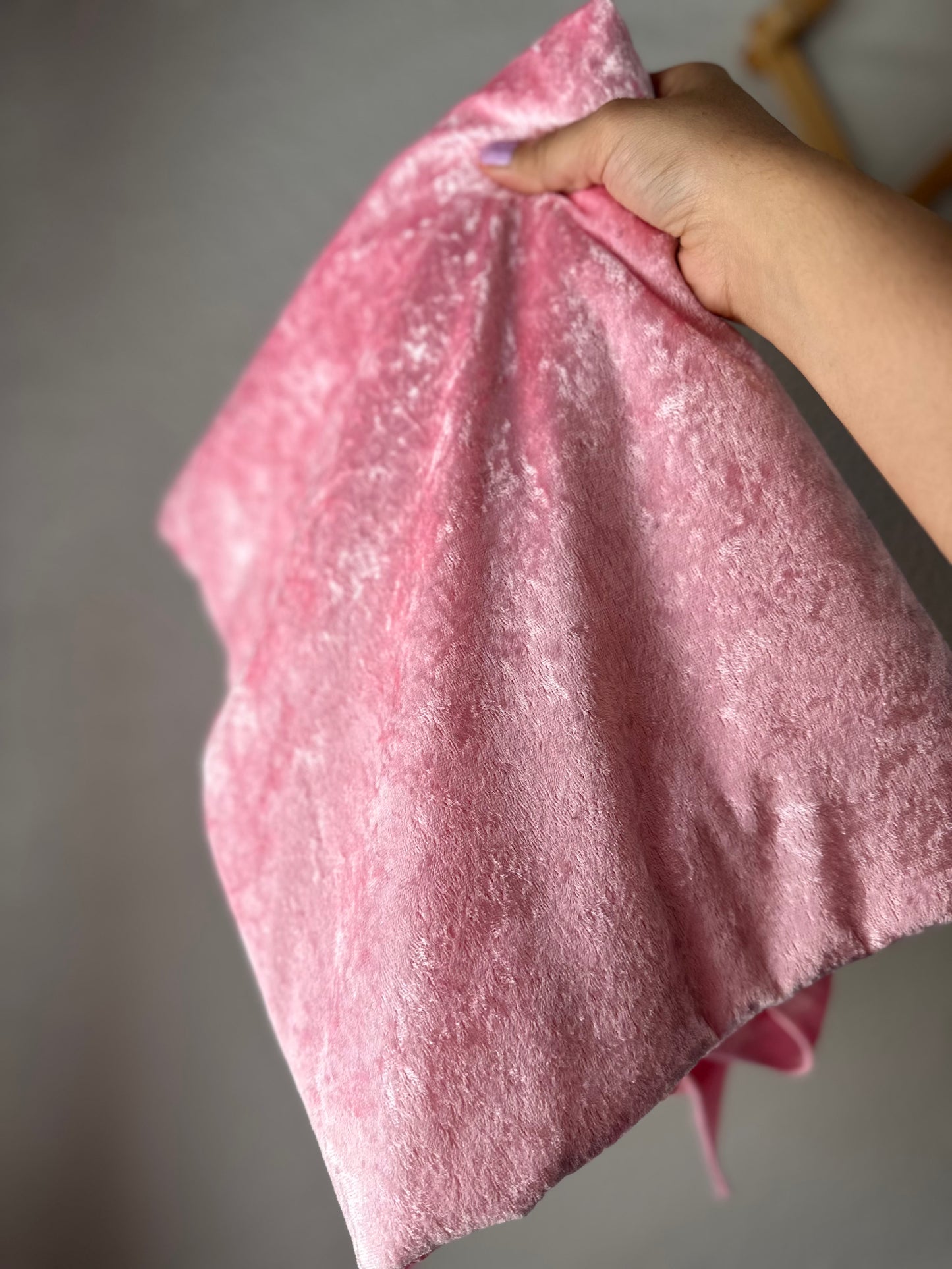 Pink Crushed Velvet