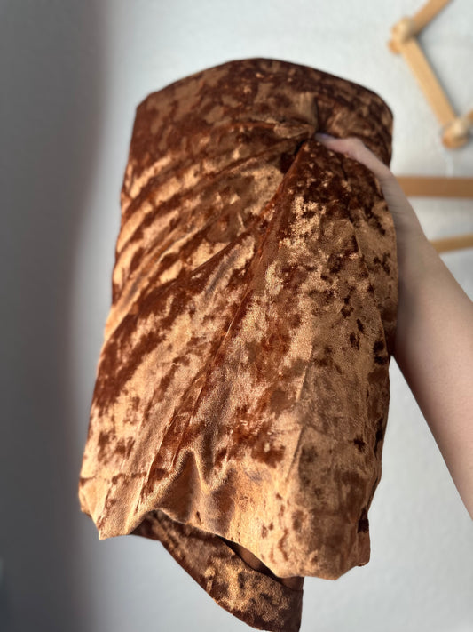 Camel Crushed Velvet