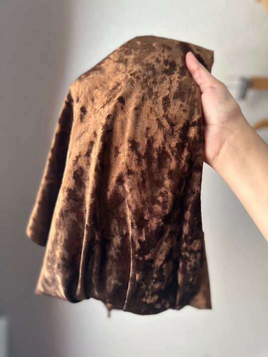 Brown Crushed Velvet